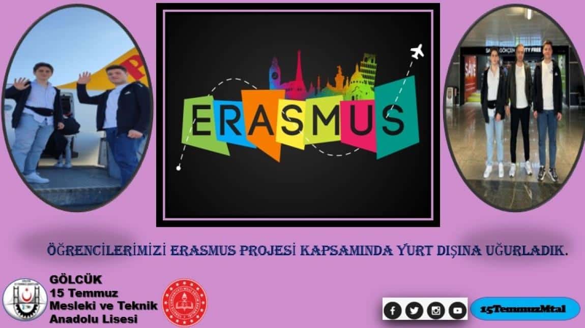 ERASMUS PROJESİ KAPSAMINDA ÖĞRENCİLERİMİZİ YURT DIŞINA UĞURLADIK.